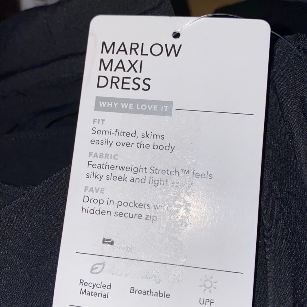 NEW ATHLETA Marlow Maxi Dress Athletic SPORTY Athleisure - Picture 2 of 2